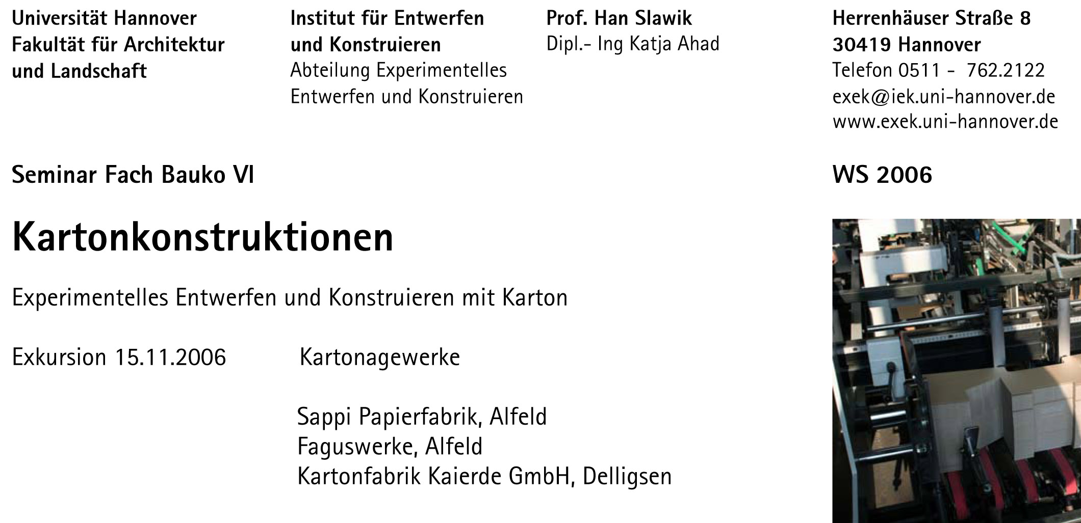 06 07 WS Kartonkondstruktionen Exkursion